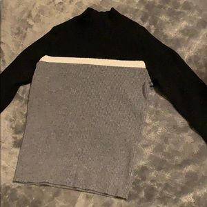 brandy melville crop top / turtle neck